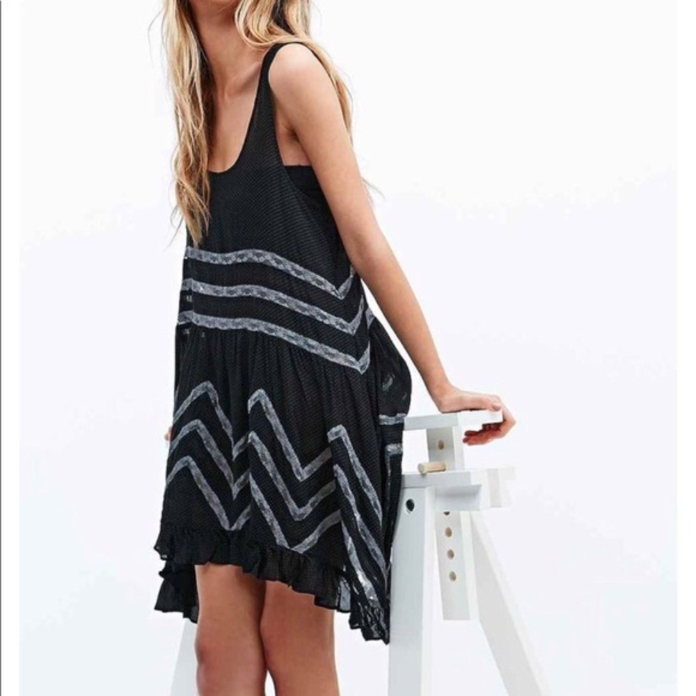 Free People Voile & Lace Trapeze Tank XS